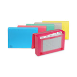 C-Line® Index Card Case, Holds 100 3 x 5 Cards, 5.38 x 1.25 x 3.5, Polypropylene, Assorted Colors (CLI58335) Each