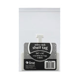 C-Line® Wire Rack Shelf Tag, Side Load, 3.5 x 1.5, White, 10/Pack (CLI87411) Pack of 10