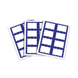 C-Line® Laser Printer Name Badges, 3 3/8 x 2 1/3, White/Blue, 200/Box (CLI92365) Box of 200