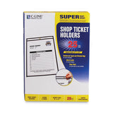C-Line® Shop Ticket Holders, Stitched, Both Sides Clear, 75 Sheets, 9 x 12, 25/Box (CLI46912) Each