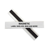 C-Line® HOL-DEX Magnetic Shelf/Bin Label Holders, Side Load, 1 x 6, Clear, 10/Box (CLI87227) Box of 10