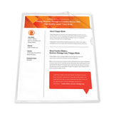 C-Line® Antimicrobial Protected Poly Project Folders, Letter Size, Clear, 25/Box (CLI62137)