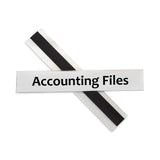 C-Line® HOL-DEX Magnetic Shelf/Bin Label Holders, Side Load, 1 x 6, Clear, 10/Box (CLI87227) Box of 10