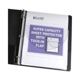 C-Line® Super Capacity Sheet Protectors with Tuck-In Flap, 200", Letter Size, 10/Pack (CLI61027) 1 Case of 10