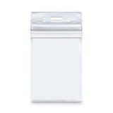 Advantus Resealable ID Badge Holders, Vertical, Frosted 3.68" x 5" Holder, 2.62" x 3.75" Insert, 50/Pack (AVT75524) Box of 50