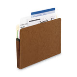 Pendaflex® Standard Expanding File Pockets, 3.5" Expansion, Letter Size, Red Fiber, 25/Box (PFX1524EOX) Box of 25