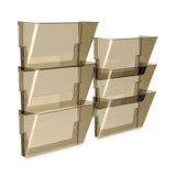 Storex Wall File, Letter Size, 13" x 4" x 7", Smoke (STX70220U06C) Each