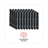 Universal™ Chisel Tip Permanent Marker Value Pack, Broad Chisel Tip, Black, 36/Pack (UNV07050) Pack of 36