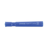 Universal™ Chisel Tip Permanent Marker, Broad Chisel Tip, Blue, Dozen (UNV07053) Case of 12
