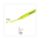Universal™ Pocket Highlighter Value Pack, Fluorescent Yellow Ink, Chisel Tip, Yellow Barrel, 36/Pack (UNV08856) Pack of 36