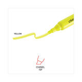 Universal™ Desk Highlighter Value Pack, Fluorescent Yellow Ink, Chisel Tip, Yellow Barrel, 36/Pack (UNV08866) Pack of 36