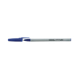 Universal™ Ballpoint Pen Value Pack, Stick, Medium 1 mm, Blue Ink, Gray/Blue Barrel, 60/Pack (UNV15614) Pack of 60