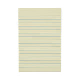Universal® Recycled Self-Stick Note Pads, Note Ruled, 4" x 6", Yellow, 100 Sheets/Pad, 12 Pads/Pack (UNV28073) Pack of 12