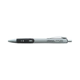 Universal™ Comfort Grip Gel Pen, Retractable, Medium 0.7 mm, Black Ink, Gray/Black/Silver Barrel, Dozen (UNV39720) 1 Dozen
