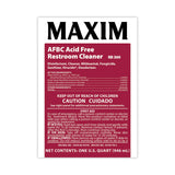 Maxim® AFBC Acid-Free Restroom Cleaner, Safe-to-Ship, Fresh Scent, 32 oz Bottle, 6/Carton (MLB03600086) Case of 6