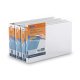 Stride QuickFit Ledger D-Ring View Binder, 3 Rings, 3" Capacity, 11 x 17, White (STW94050) Each