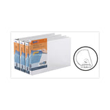 Stride QuickFit Ledger D-Ring View Binder, 3 Rings, 3" Capacity, 11 x 17, White (STW94050) Each