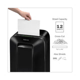Fellowes® Powershred LX170 Cross-Cut Shredder, 12 Manual Sheet Capacity (FEL5501401) Each