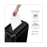 Fellowes® Powershred LX65 Cross-Cut Shredder, 10 Manual Sheet Capacity (FEL4400301) Each