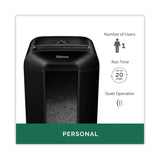 Fellowes® Powershred LX85 Cross-Cut Shredder, 12 Manual Sheet Capacity (FEL4400401) Each