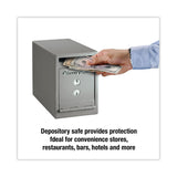 Sentry® Safe UC025K Safe, 0.23 cu ft, 6 x 12.3 x 8.5, Silver (SENUC025K) Each