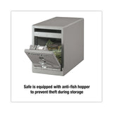Sentry® Safe UC025K Safe, 0.23 cu ft, 6 x 12.3 x 8.5, Silver (SENUC025K) Each