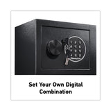 Sentry® Safe Electronic Security Safe, 0.14 cu ft, 9w x 6.6d x 6.6h, Black (SENX014E) Each