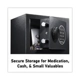 Sentry® Safe Electronic Security Safe, 0.14 cu ft, 9w x 6.6d x 6.6h, Black (SENX014E) Each