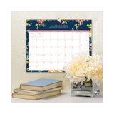 Blue Sky® Day Designer Peyton Wall Calendar, Floral Artwork, 15 x 12, White/Navy Sheets, 12-Month (Jan to Dec): 2026 (BLS103627) Each