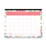 Blue Sky® Day Designer Peyton Desk Pad Calendar, Floral Artwork, 22 x 17, Black Binding, Clear Corners, 12-Month (Jan to Dec): 2026 (BLS103631) Each