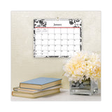 Blue Sky® Analeis Wall Calendar, Floral Artwork, 11 x 8.75, White/Black/Coral Sheets, 12-Month (Jan to Dec): 2026 (BLS100028) Each