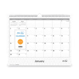 Blue Sky® Enterprise Wall Calendar, Geometric Artwork, 15 x 12, White/Gray Sheets, 12-Month (Jan to Dec): 2026 (BLS111292) Each