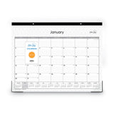 Blue Sky® Enterprise Desk Pad, Geometric Artwork, 22 x 17, White/Gray Sheets, Black Binding, Clear Corners, 12-Month (Jan to Dec): 2026 (BLS111294) Each
