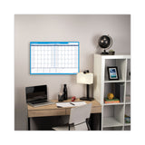 AT-A-GLANCE® 30/60-Day Undated Horizontal Erasable Wall Planner, 36 x 24, White/Blue Sheets, Undated (AAGPM23328) Each