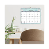 Blue Sky® Rue Du Flore Wall Calendar, Floral Artwork, 11 x 8.75, White/Jade/Lavender Sheets, 12-Month (Jan to Dec): 2026 (BLS101613) Each
