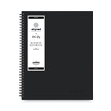 Blue Sky® Aligned Business Notebook, 1-Subject, Meeting-Minutes/Notes Format with Narrow Rule, Black Cover, (78) 11 x 8.5 Sheets (BLS121454) Each