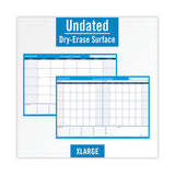 AT-A-GLANCE® 30/60-Day Undated Horizontal Erasable Wall Planner, 36 x 24, White/Blue Sheets, Undated (AAGPM23328) Each