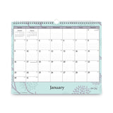 Blue Sky® Rue Du Flore Wall Calendar, Floral Artwork, 12 x 15, White/Jade/Lavender Sheets, 12-Month (Jan to Dec): 2025 (BLS101611) Each