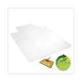 deflecto® EconoMat All Day Use Chair Mat for Hard Floors, Flat Packed, 46 x 60, Lipped, Clear (DEFCM2E432F) Each