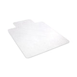 deflecto® EconoMat All Day Use Chair Mat for Hard Floors, Flat Packed, 46 x 60, Lipped, Clear (DEFCM2E432F) Each
