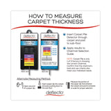 deflecto® DuraMat Moderate Use Chair Mat, Low Pile Carpet, Flat, 45 x 53, Rectangle, Clear (DEFCM13242) Each