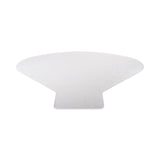 deflecto® SuperMat Frequent Use Chair Mat, Medium Pile Carpet, 60 x 66, L-Shape, Clear (DEFCM14002K) Each