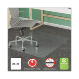 deflecto® SuperMat Frequent Use Chair Mat for Medium Pile Carpet, 36 x 48, Rectangular, Clear (DEFCM14142) Each