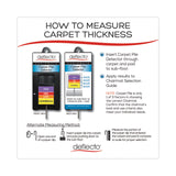 deflecto® SuperMat Frequent Use Chair Mat for Medium Pile Carpet, 36 x 48, Rectangular, Clear (DEFCM14142) Each