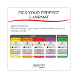 deflecto® SuperMat Frequent Use Chair Mat for Medium Pile Carpet, 36 x 48, Rectangular, Clear (DEFCM14142) Each