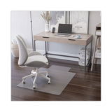 deflecto® EconoMat All Day Use Chair Mat for Hard Floors, Rolled Packed, 36 x 48, Lipped, Clear (DEFCM21112COM) Each