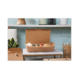 Pactiv Evergreen EarthChoice Tamper Evident OneBox Paper Box, 9 x 4.85 x 2, Kraft, 100/Carton (PCTNOB02KECTE) Case of 100