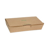 Pactiv Evergreen EarthChoice Tamper Evident OneBox Paper Box, 9 x 4.85 x 2, Kraft, 100/Carton (PCTNOB02KECTE) Case of 100
