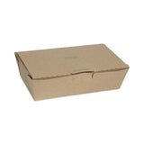 Pactiv Evergreen EarthChoice Tamper Evident OneBox Paper Box, 9.04 x 4.85 x 2.75, Kraft, 162/Carton (PCTNOB04SKECTE) Case of 162