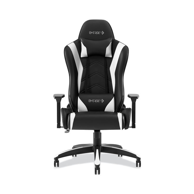 Emerge Vartan Bonded Leather Gaming Chair, Supports Up to 275 lbs